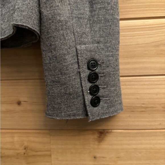 J Crew Size 8 Heather Gray Thandie Double Breasted Wool Blazer Jacket - Picture 9 of 13